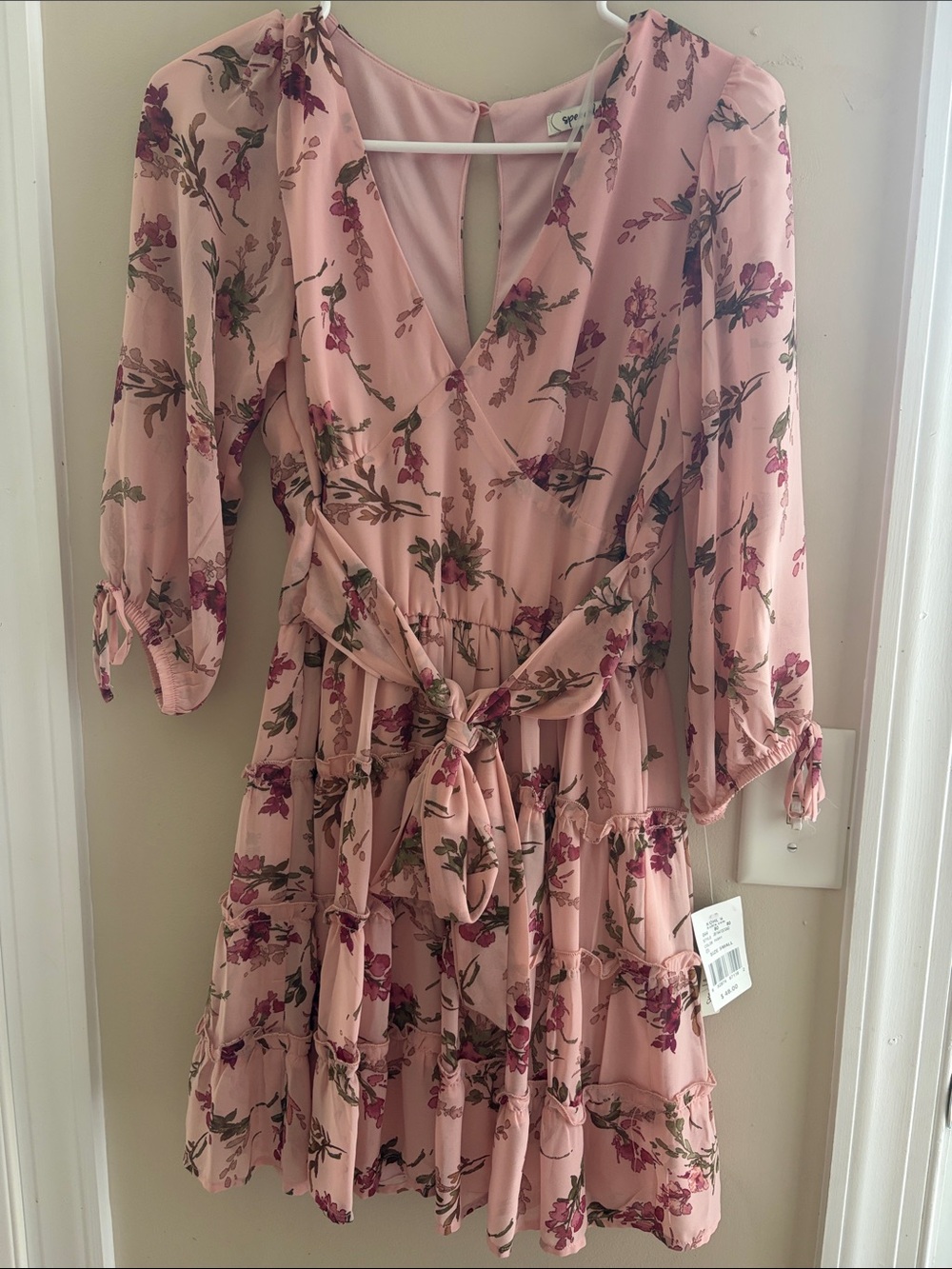 Speechless Pink Floral Mini Dress